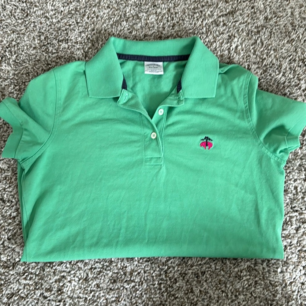 Brooks Brothers Performance Polo Green size small